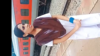 Indian College girl Fucked in Railway station